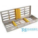 5 Pcs Instruments Sterilization Cassette Tray With Hinged Lids, Click Lock 5 Pcs Instruments Sterilization Cassette Tray With Hinged Lids, Click Lock